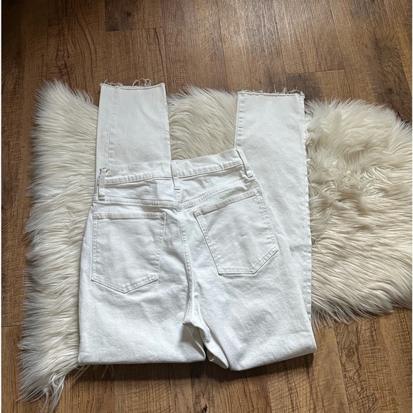 MADEWELL The Perfect Vintage Jean In White - Picture 5 of 7